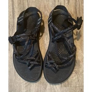 Chaco Z Volv X2 Black & Gray Strappy Sandals